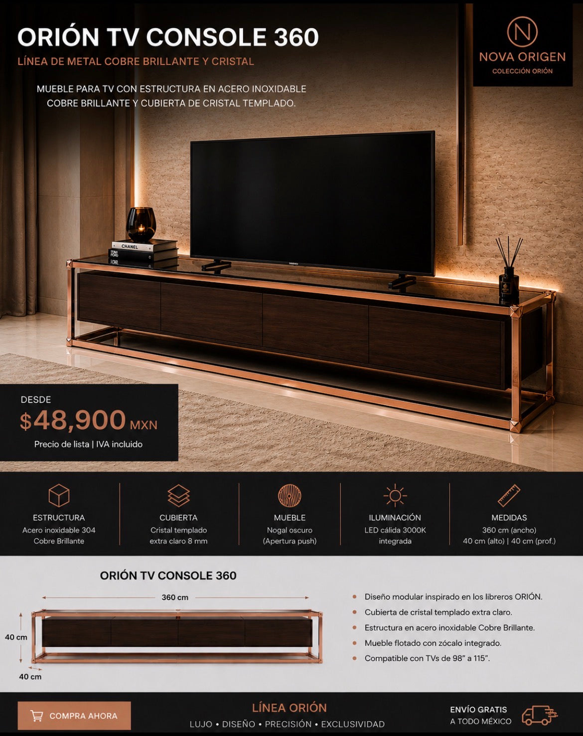 Orión TV wall 360
