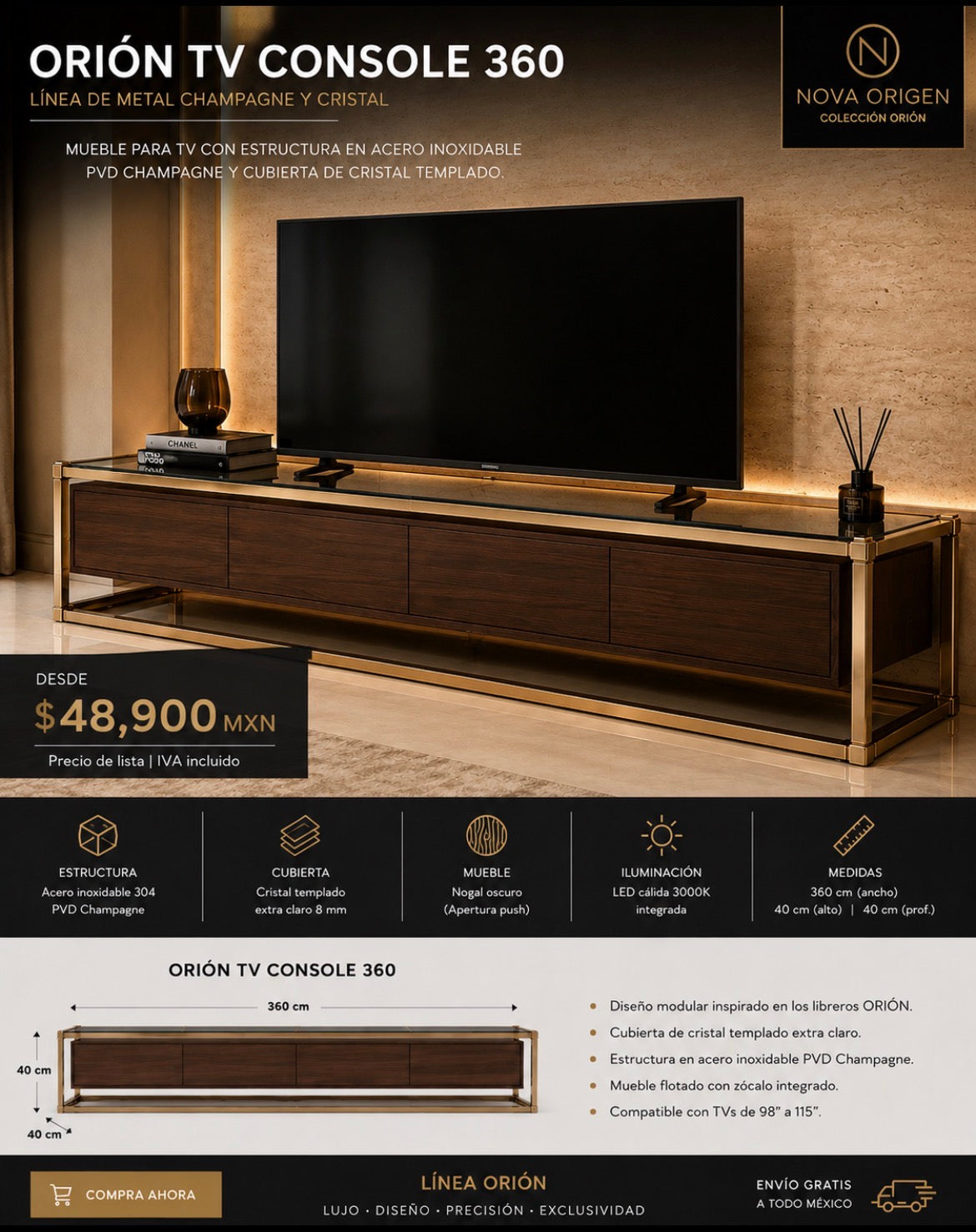 Orión TV wall 360