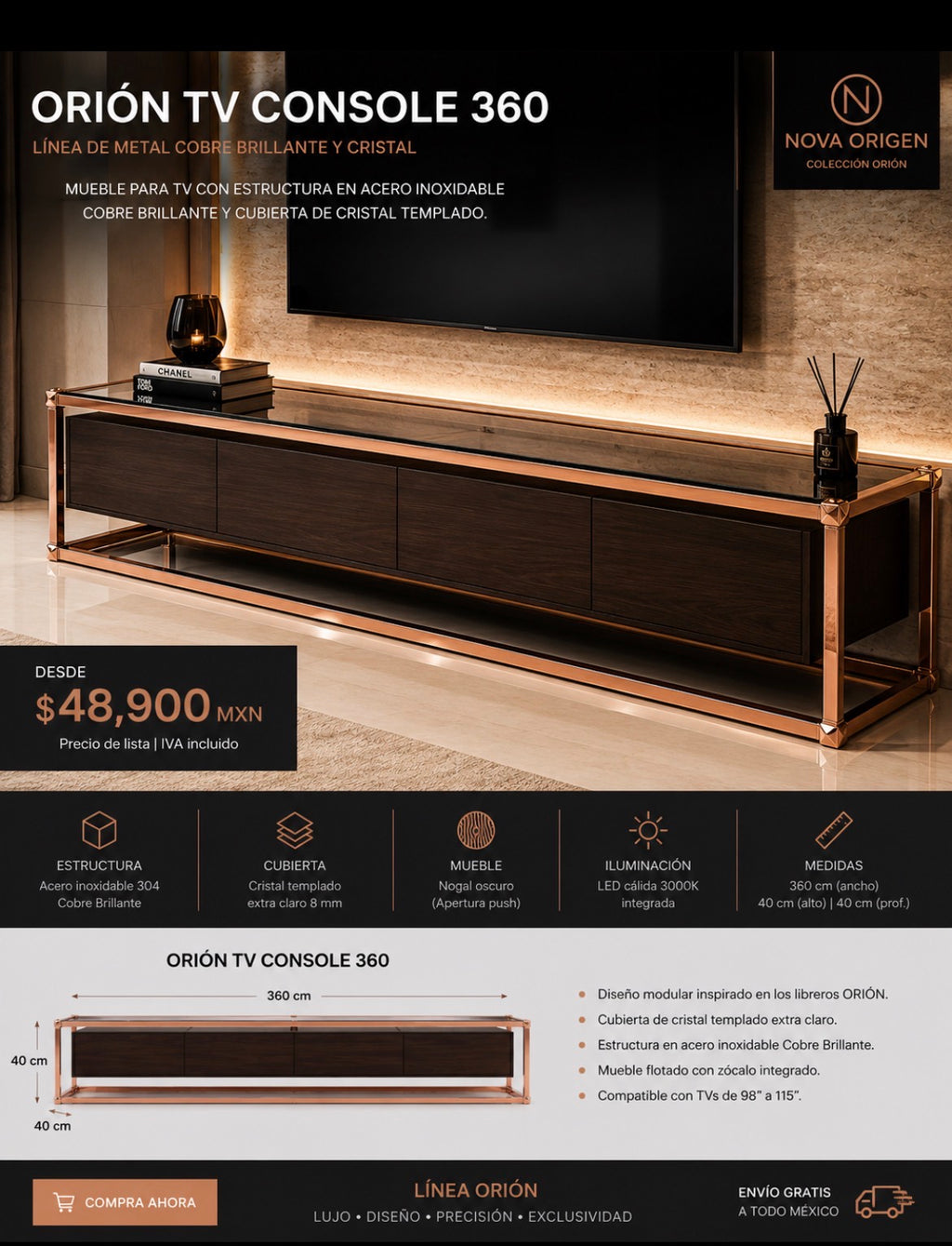 Orión TV wall 360
