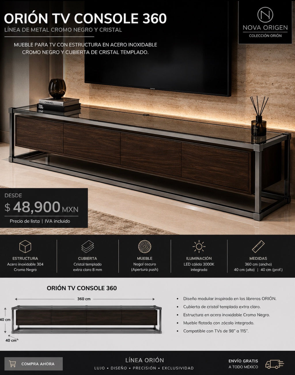 Orión TV wall 360